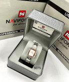 ساعت مچی زنانه نیویفورس (Naviforce) مدل 5075 - ضد آب صفحه سفید