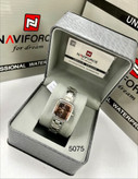 ساعت مچی زنانه نیویفورس (Naviforce) مدل 5075 - ضد آب صفحه مشکی